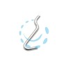 GANCI PER PANNELLI FORATI N.2 - mm.15x42