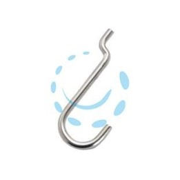 GANCI PER PANNELLI FORATI N.4 - mm.22x53