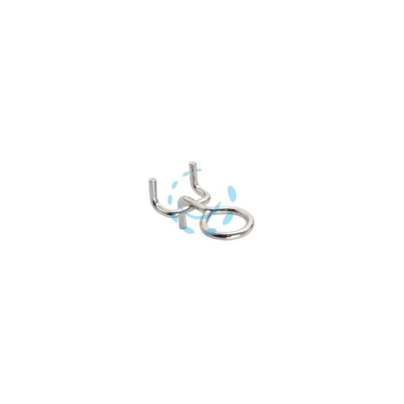 GANCI PER PANNELLI FORATI AD OCCHIOLO ART.706 - interasse mm.25