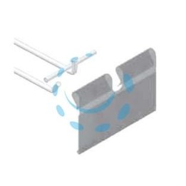 TARGHETTA PORTAPREZZO PER GANCI BARRE UNIVERSALI - mm.75x40