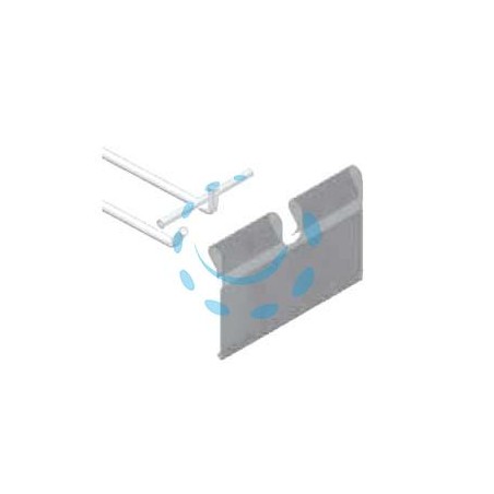 TARGHETTA PORTAPREZZO PER GANCI BARRE UNIVERSALI - mm.75x40