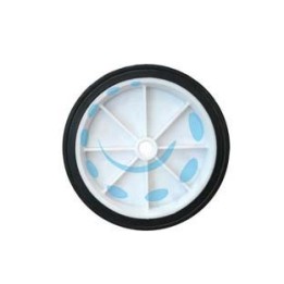 RUOTA PER CARRELLO PORTACASSE PIENA MM.150 - ø mm.150x40 - ø foro mm.12 - interasse mm.55