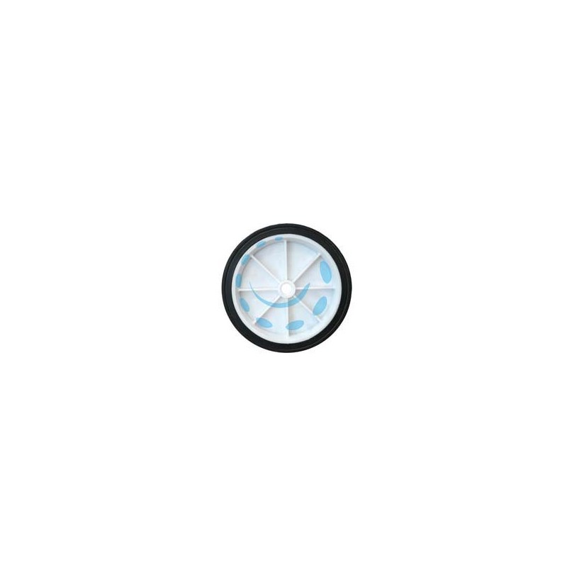 RUOTA PER CARRELLO PORTACASSE PIENA MM.150 - ø mm.150x40 - ø foro mm.12 - interasse mm.55