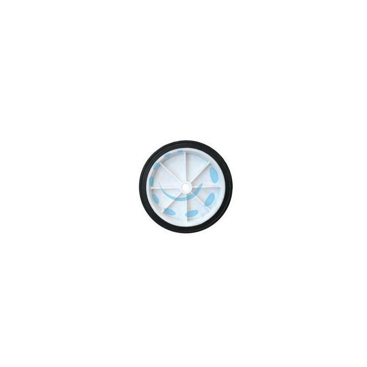 RUOTA PER CARRELLO PORTACASSE PIENA MM.150 - ø mm.150x40 - ø foro mm.12 - interasse mm.55