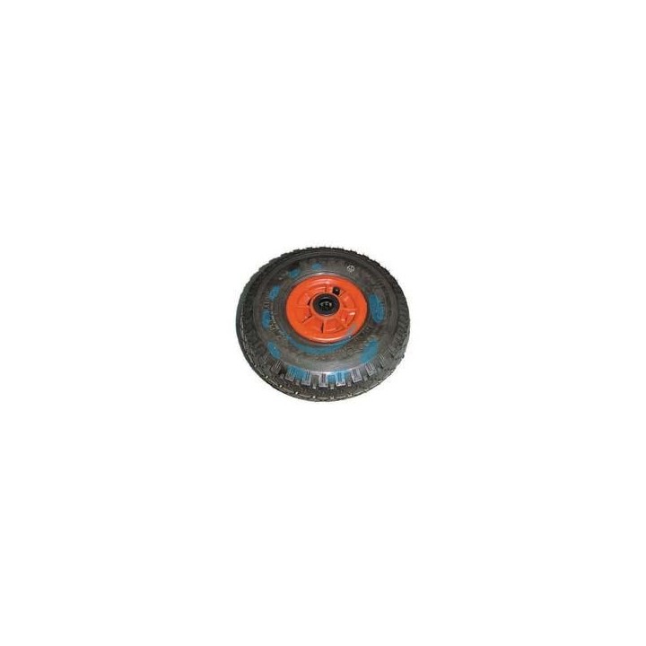 RUOTA PER CARRELLO PNEUMATICA MM.260 CON CUSCINETTO CERCHIO PLASTICA - ø mm.260x85 foro mm.20