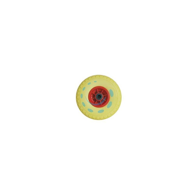 RUOTA PER CARRELLO PU PIENA MM.260 CERCHIO IN PLASTICA - ø mm.260x85 foro mm.20 con cuscinetti