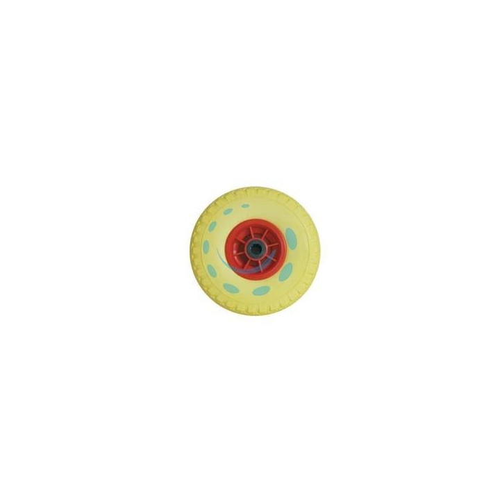 RUOTA PER CARRELLO PU PIENA MM.260 CERCHIO IN PLASTICA - ø mm.260x85 foro mm.20 con cuscinetti