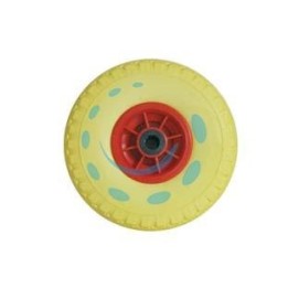 RUOTA PER CARRELLO PU PIENA MM.260 CERCHIO IN PLASTICA - ø mm.260x85 foro mm.20 senza cuscinetto
