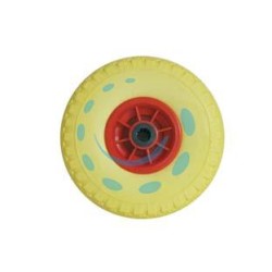 RUOTA PER CARRELLO PU PIENA MM.260 CERCHIO IN PLASTICA - ø mm.260x85 foro mm.20 senza cuscinetto