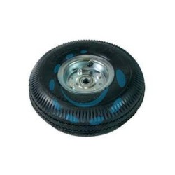 RUOTA PER CARRELLO PNEUMATICA MM.260 CON CUSCINETTO CERCHIO ACCIAIO - ø mm.260x85 foro mm.16