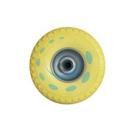 RUOTA PER CARRELLO PU PIENA MM.260 CERCHIO IN ACCIAIO VERNICIATO - ø mm.260x85 foro mm.20