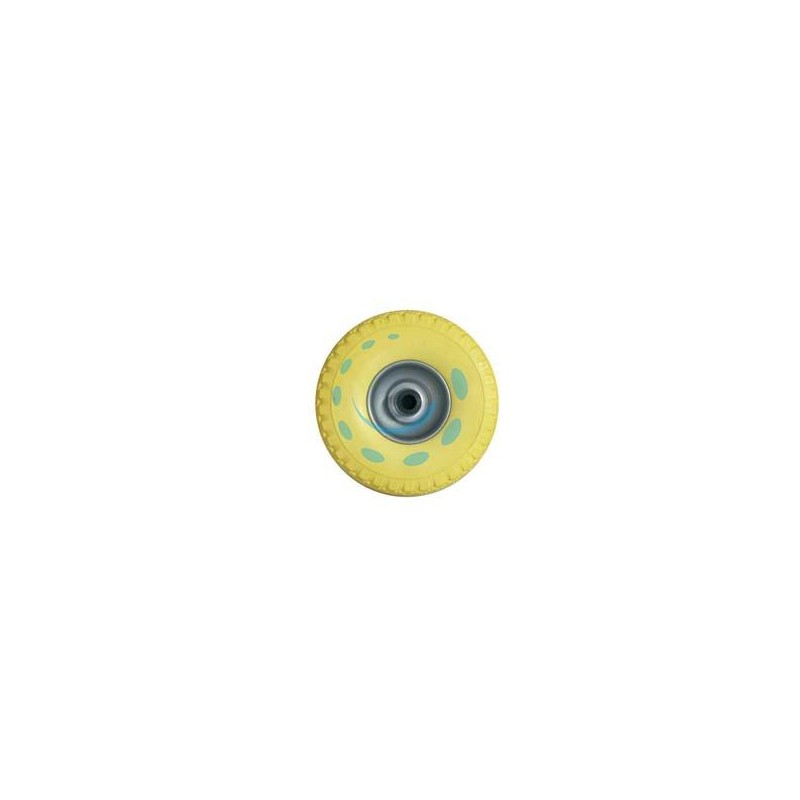 RUOTA PER CARRELLO PU PIENA MM.260 CERCHIO IN ACCIAIO VERNICIATO - ø mm.260x85 foro mm.20