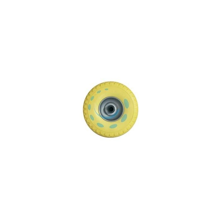 RUOTA PER CARRELLO PU PIENA MM.260 CERCHIO IN ACCIAIO VERNICIATO - ø mm.260x85 foro mm.20