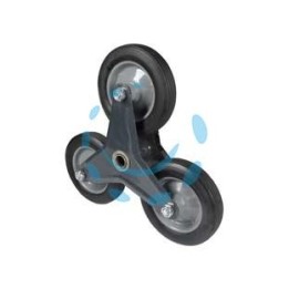 SET TRE RUOTE DI RICAMBIO PER CARRELLO A 6 RUOTE