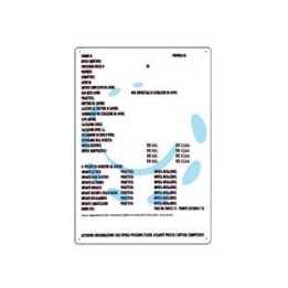 CARTELLO CONCESSIONE EDILIZIA "DIREZIONE LAVORI" MONOCOLORE - cm.50x70h. 