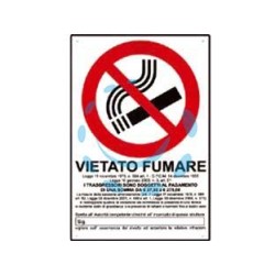 CARTELLO "VIETATO FUMARE" - cm.20x30h. 