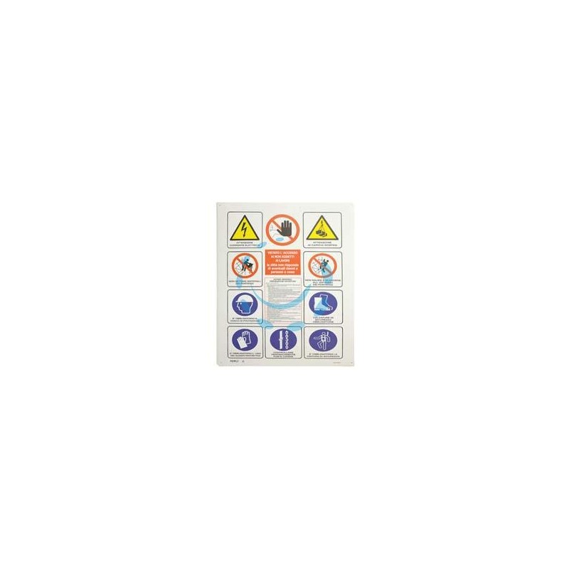 CARTELLO "12 SIMBOLI" - cm.70x100h