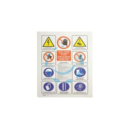 CARTELLO "12 SIMBOLI" - cm.70x100h