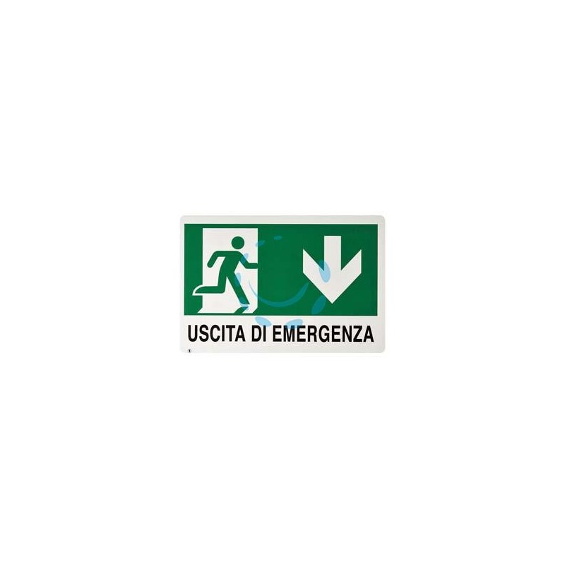 CARTELLO "USCITA DI EMERGENZA" - cm.30x20h.