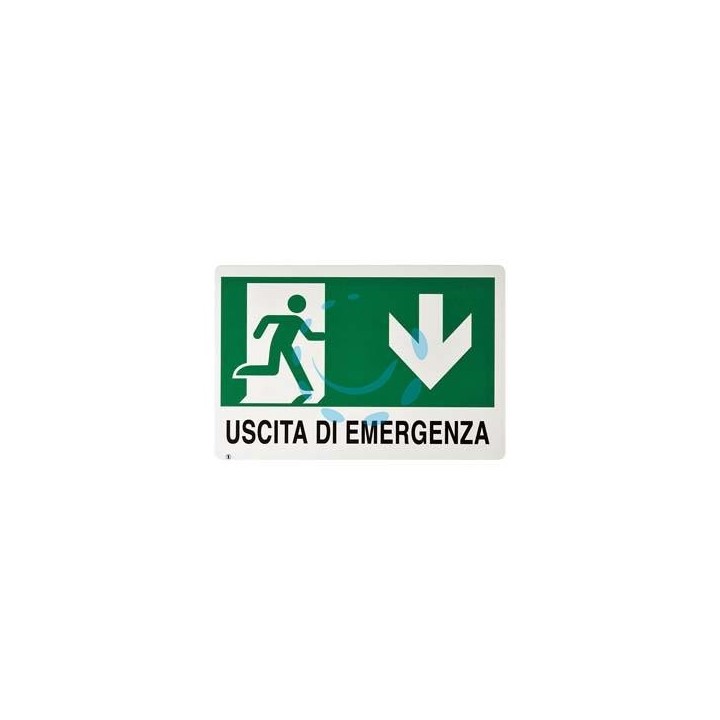 CARTELLO "USCITA DI EMERGENZA" - cm.30x20h.