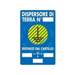 CARTELLO "DISPERSORE DI TERRA" - cm.20x30h. 