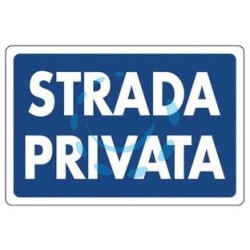 CARTELLO "STRADA PRIVATA" - cm.30x20h. 