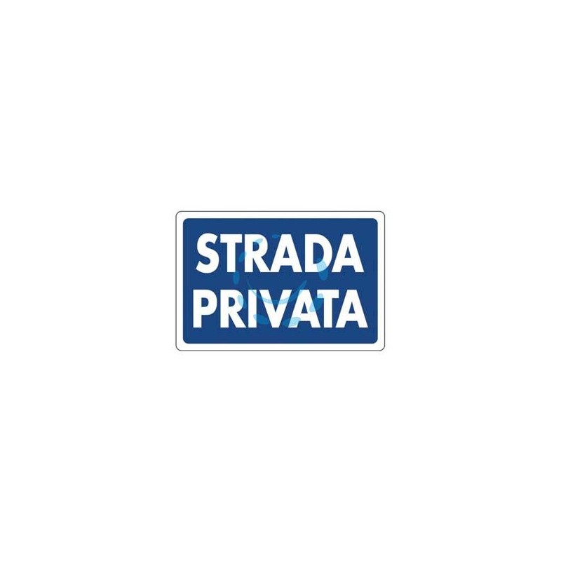 CARTELLO "STRADA PRIVATA" - cm.30x20h. 