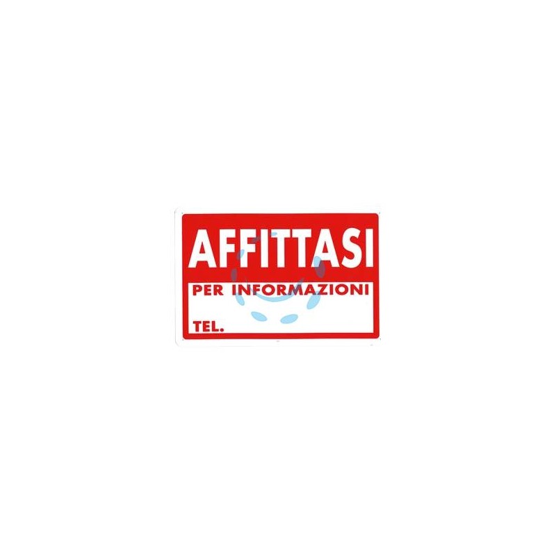 CARTELLO "AFFITTASI" - cm.30x20h. 