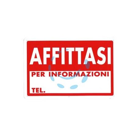 CARTELLO "AFFITTASI" - cm.30x20h. 
