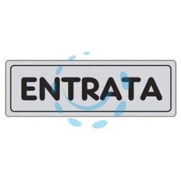 TARGHETTA ADESIVA "ENTRATA" - cm.15X5h.