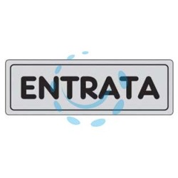 TARGHETTA ADESIVA "ENTRATA" - cm.15X5h.