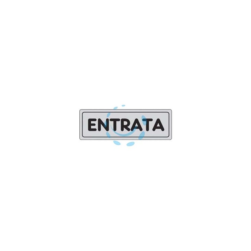 TARGHETTA ADESIVA "ENTRATA" - cm.15X5h.