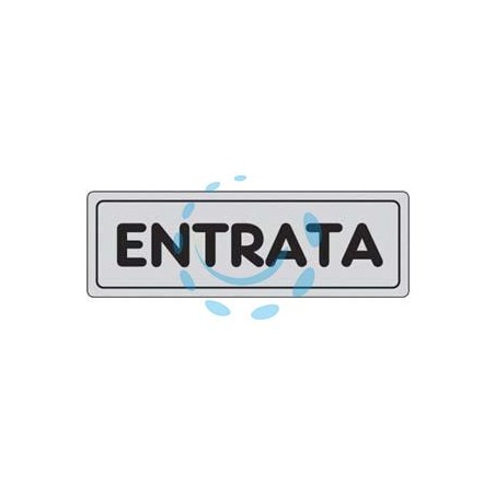 TARGHETTA ADESIVA "ENTRATA" - cm.15X5h.