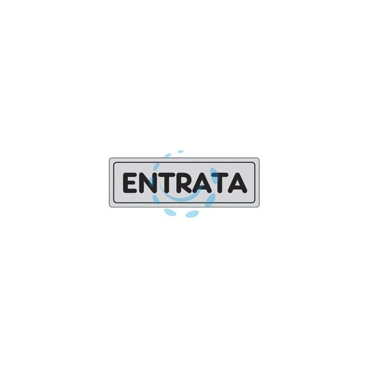 TARGHETTA ADESIVA "ENTRATA" - cm.15X5h.
