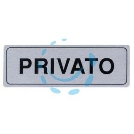 TARGHETTA ADESIVA "PRIVATO" - cm.15x5h.