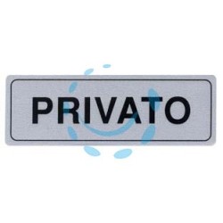 TARGHETTA ADESIVA "PRIVATO" - cm.15x5h.