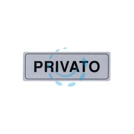 TARGHETTA ADESIVA "PRIVATO" - cm.15x5h.