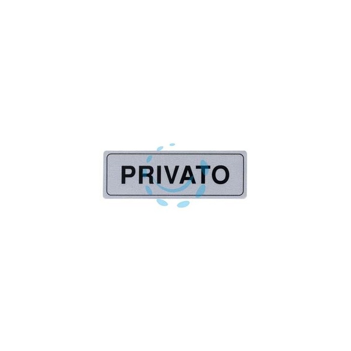 TARGHETTA ADESIVA "PRIVATO" - cm.15x5h.