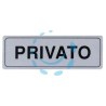 TARGHETTA ADESIVA "PRIVATO" - cm.15x5h.