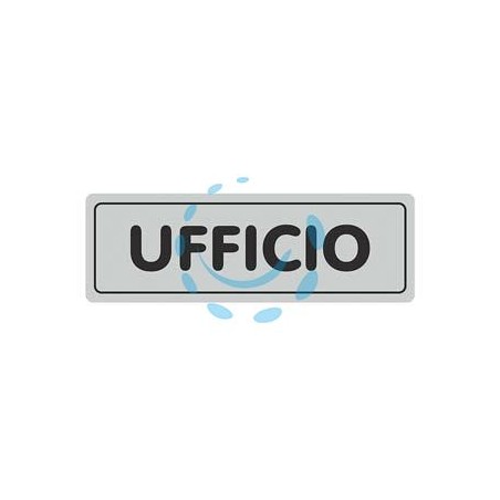TARGHETTA ADESIVA "UFFICIO" - cm.15X5h.