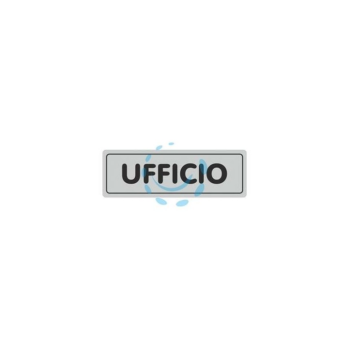 TARGHETTA ADESIVA "UFFICIO" - cm.15X5h.