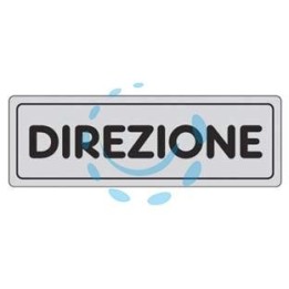 TARGHETTA ADESIVA "DIREZIONE" - cm.15x5h.