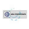 TARGHETTA ADESIVA "ARIA CONDIZIONATA" - cm.15x5h.