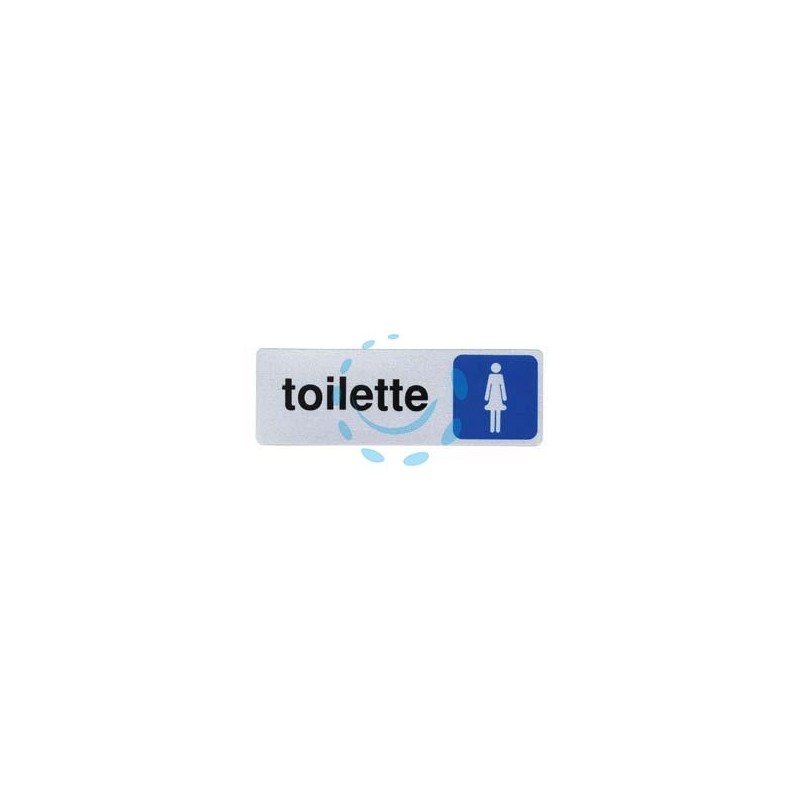 TARGHETTA ADESIVA "TOILETTE DONNA" - cm.15x5h.