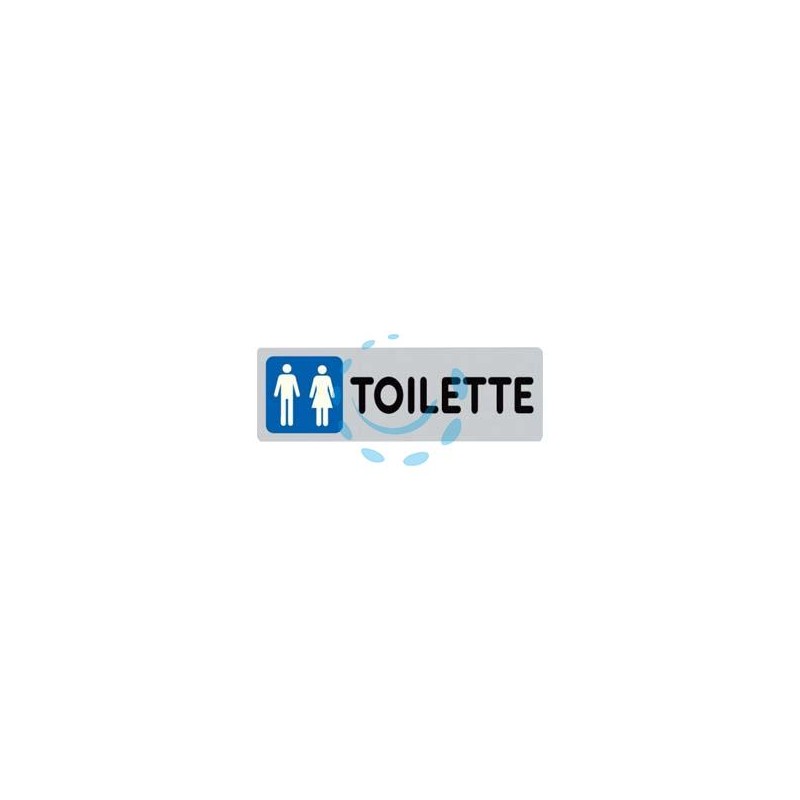 TARGHETTA ADESIVA "TOILETTE UOMO/DONNA" - cm.15x5h.