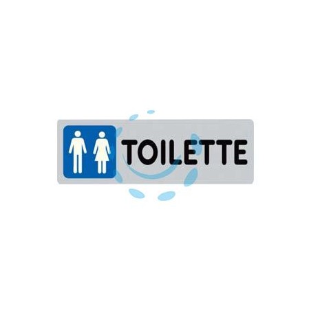 TARGHETTA ADESIVA "TOILETTE UOMO/DONNA" - cm.15x5h.