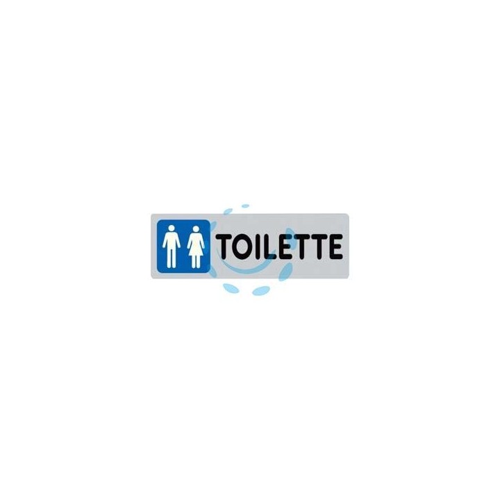 TARGHETTA ADESIVA "TOILETTE UOMO/DONNA" - cm.15x5h.