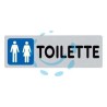 TARGHETTA ADESIVA "TOILETTE UOMO/DONNA" - cm.15x5h.