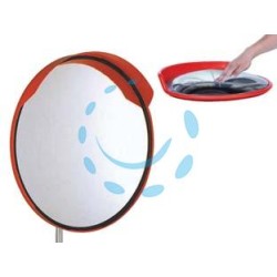 SPECCHIO STRADALE PARABOLICO INFRANGIBILE IN POLICARBONATO - ø cm.60