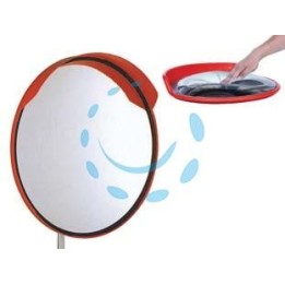SPECCHIO STRADALE PARABOLICO INFRANGIBILE IN POLICARBONATO - ø cm.80